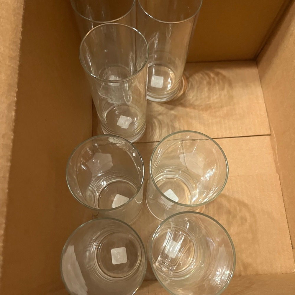Clear Glass Tumbler Set